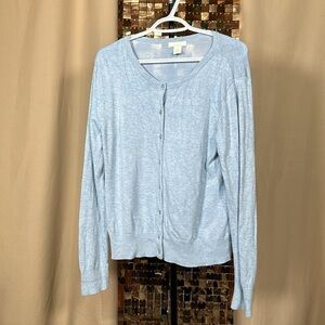 H&M Light Blue Cardigan Size L